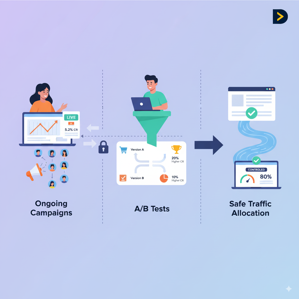 How Do We Ensure Tests Do Not Interfere with Ongoing Campaigns?